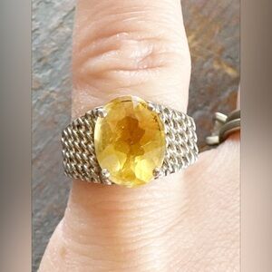 Sterling Silver Citrine Ring